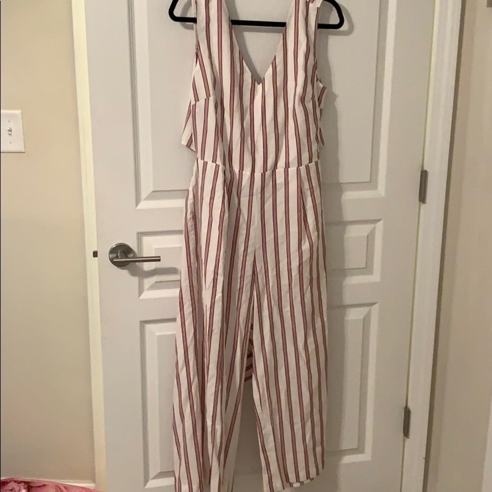 Jumpsuit with back out and tie!